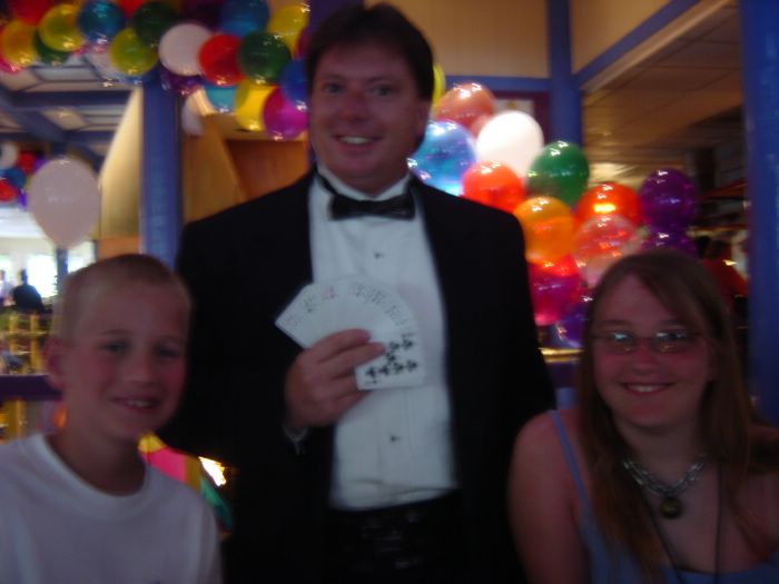 Magician and Kids at Family Night