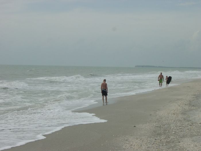 Gulf Beach -- rough seas after storm