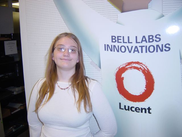 Liz at Lucent -- Career Shadowing Day