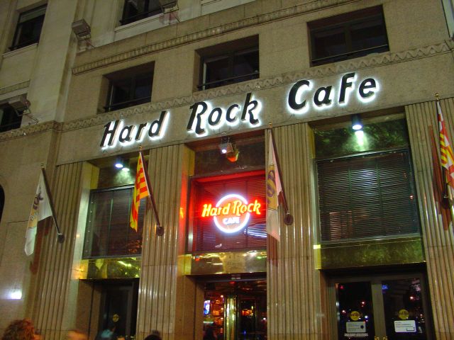 Hard Rock Cafe at North Point of La Rambla