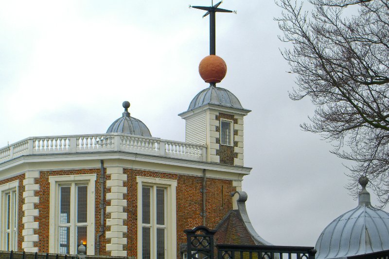 London040106-1960.jpg - Royal Observatory Greenwich, Time Ball on top of Flamsteed House.
