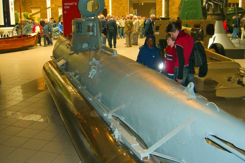 London040106-2032.jpg - Second World War German one-man Biber submarine