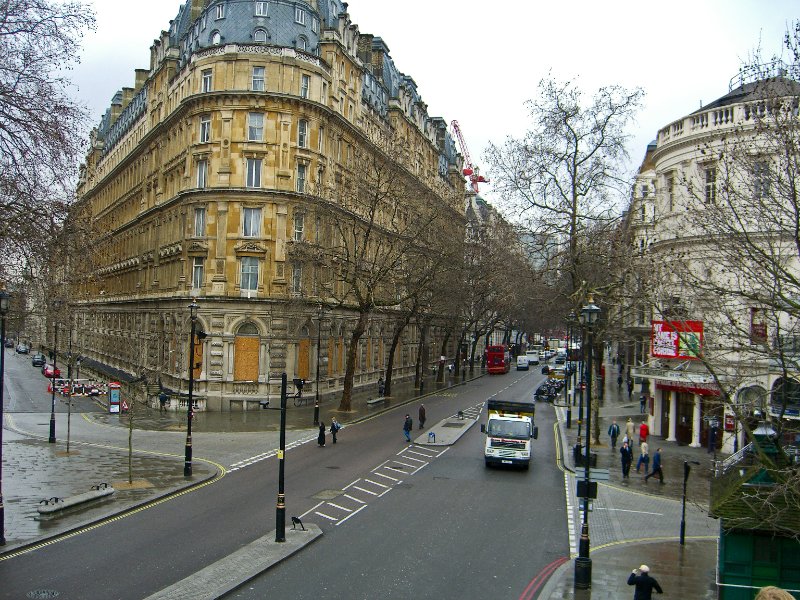CIMG1730.jpg - Metropole Building (left), Playhouse Theatre (right), Northumberland Avenue at Craven Street
