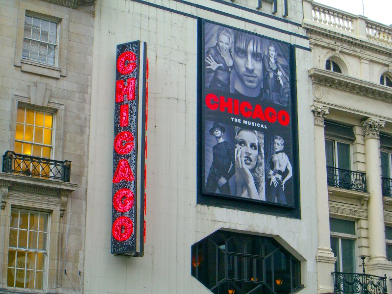 CIMG1734.jpg - "Chicago" playing at the Adelphi Theatre, The Strand at Bedford Street