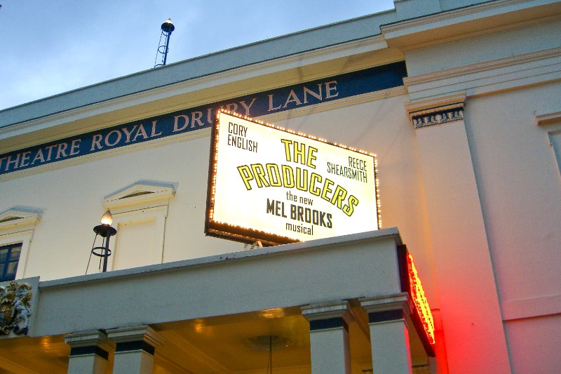 CIMG2048.jpg - "The Producers" playing at the  Theatre Royal Drury Lane, Russell St & Catherine St