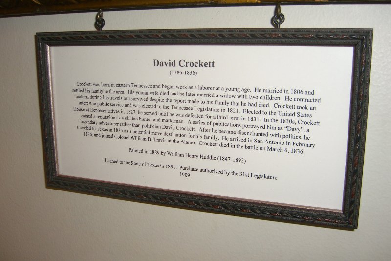 CIMG7907.JPG - Inside the Texas State Capitol - David Crockett 1786-1836
