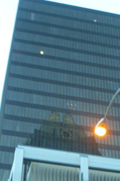 CIMG7974.JPG - Bank of America Center, Frost Bank Tower Reflection