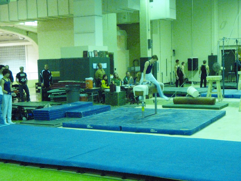 P3050015.JPG - York High School Gymnastics Meet 3/5/08