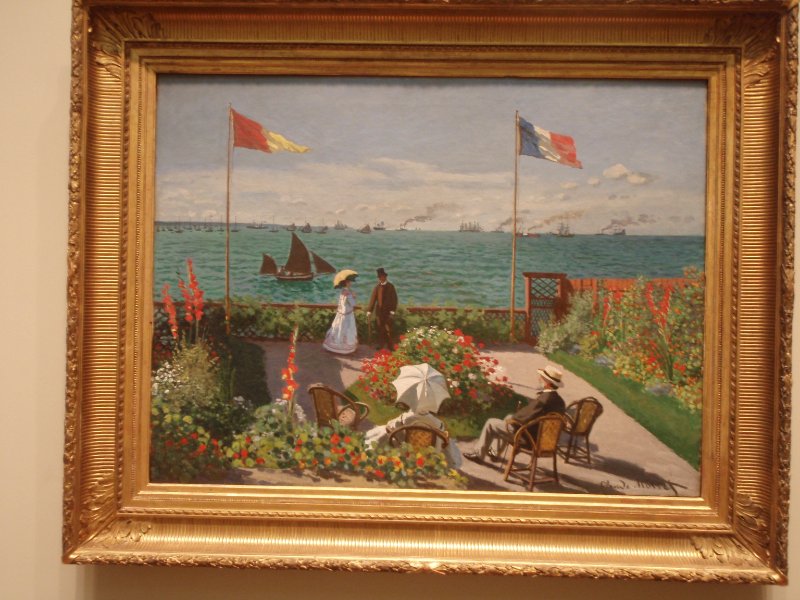 P2160147.JPG - Garden at Sainte-Adresse 1867 by Claude Monet 1840-1926