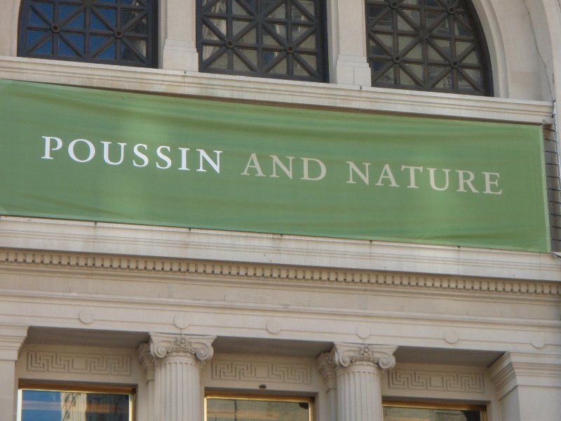 P2160160.JPG - The Metropolitan Museum of Art-Poussin and Nature exhibit poster