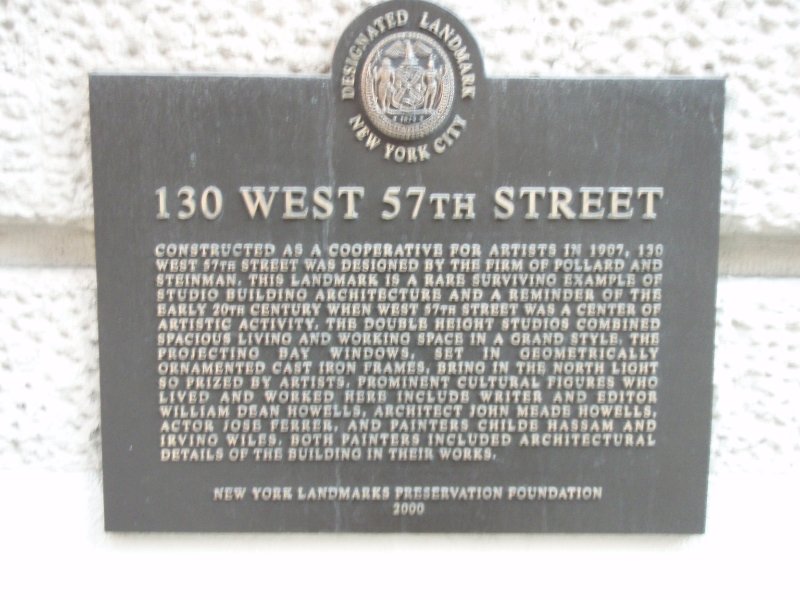 P2160183.JPG - 130 West 57th Street Designated Landmark New York City 1907