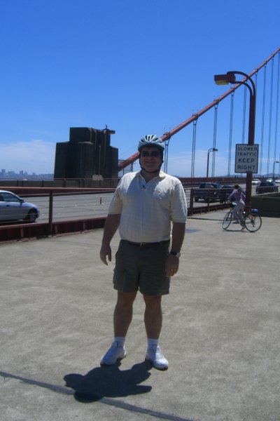 CIMG6498.JPG - Bike Ride Over the Golden Gate Bridge-- just got over to the Sausalito side!