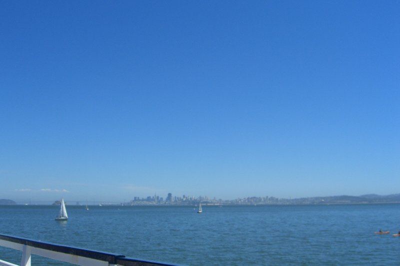 CIMG6575.JPG - View of San Francisco Skyline from Sausalito Marina Area