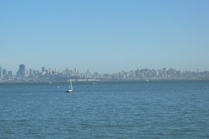 CIMG6576.JPG - View of San Francisco Skyline from Sausalito Marina Area