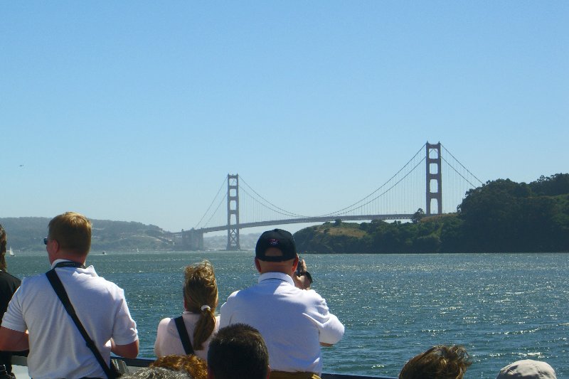 CIMG6583_edited-1.jpg - Ferry passingers headed for San Francisco, Golden Gate Bridge in background