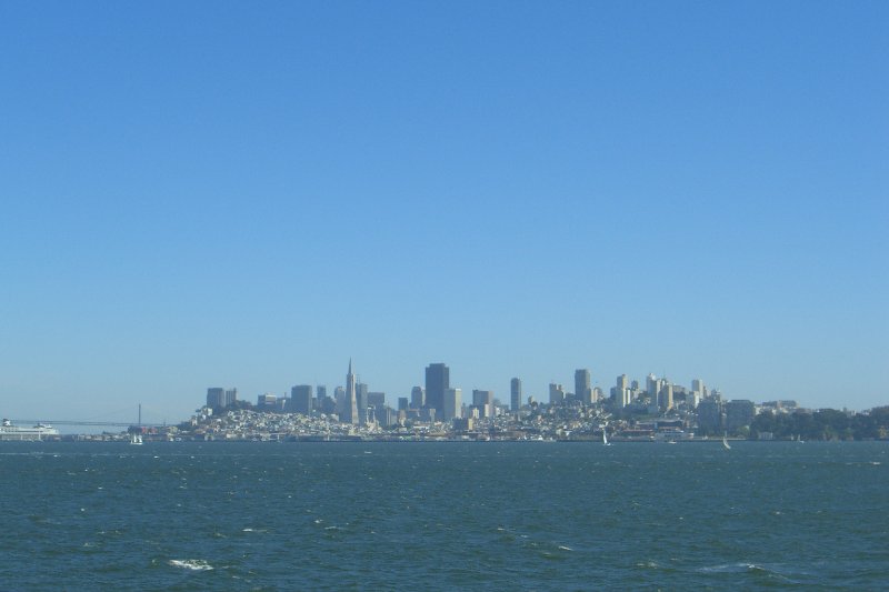 CIMG6593.JPG - Skyline view from Ferry heading South in San Francisco Bay