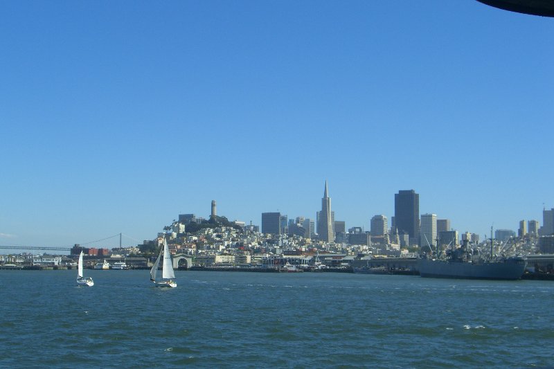 CIMG6601.JPG - San Francisco Skyline view from Ferry in Bay just North of Fisherman's Wharf