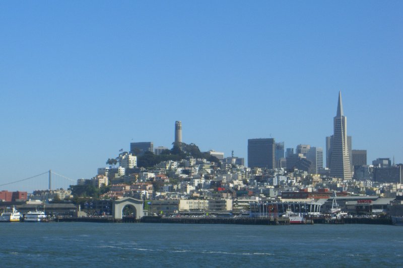 CIMG6602.JPG - San Francisco Skyline, Heading South to Fisherman's Wharf Pier 41