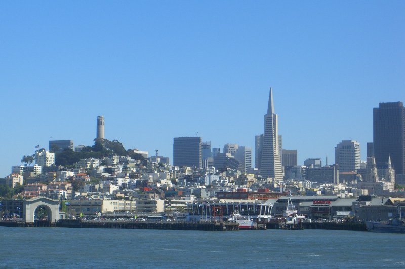 CIMG6603.JPG - San Francisco Skyline, Heading South to Fisherman's Wharf Pier 41