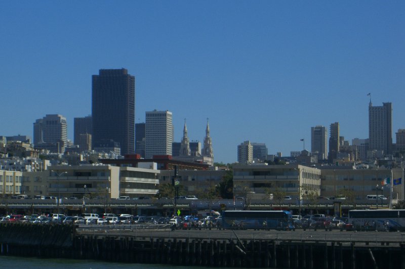 CIMG6607.JPG - San Francisco Skyline,Look South at the Pier 43 parking area.