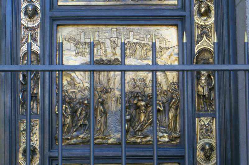 CIMG6381.JPG - Grace Cathedral-Replicas of Ghiberti's The Gates of Paradise from the Baptistry in Florence, Italy