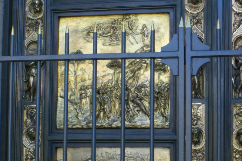 CIMG6382.JPG - Grace Cathedral-Replicas of Ghiberti's The Gates of Paradise from the Baptistry in Florence, Italy