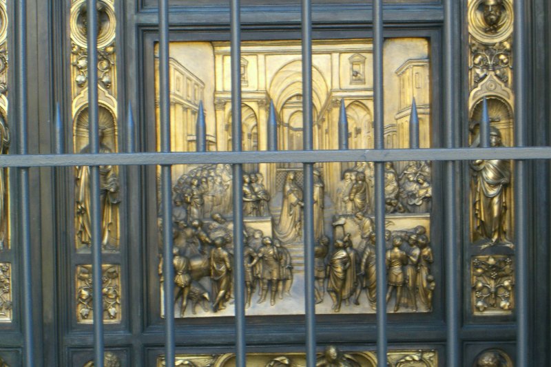 CIMG6384.JPG - Grace Cathedral-Replicas of Ghiberti's The Gates of Paradise from the Baptistry in Florence, Italy