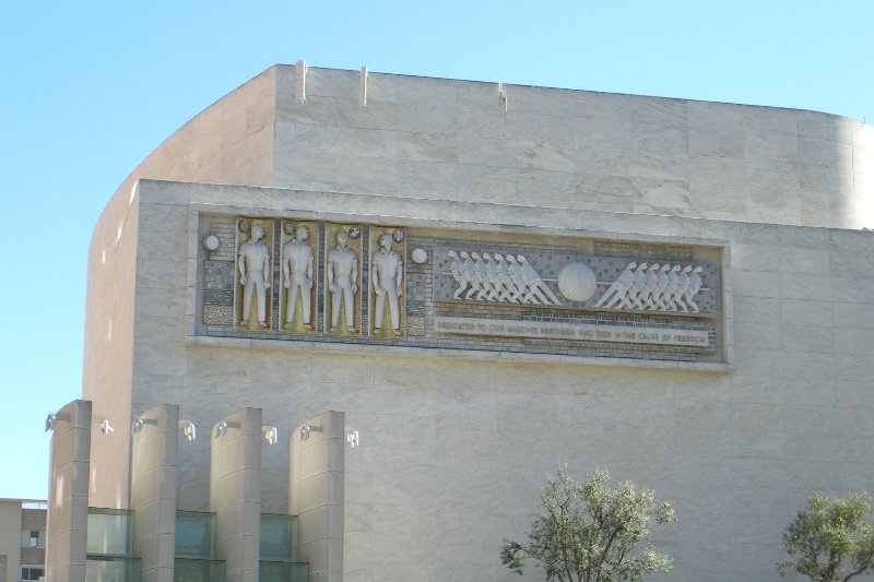 CIMG6367.JPG - Masonic Auditorium --  "Dedicated to Our Masonic Brethren who Died in the Cause of Freedom"