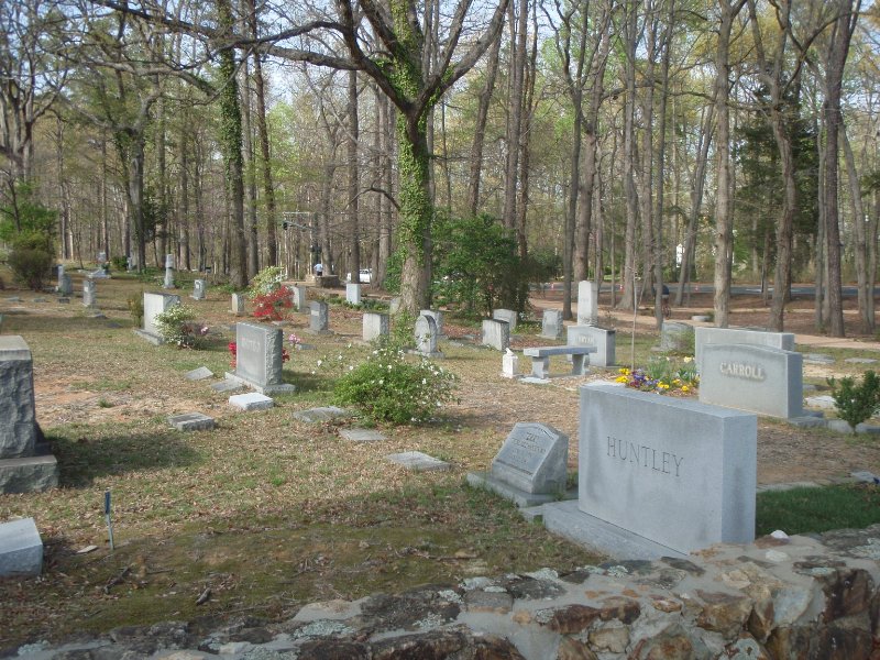 P4020160.JPG - Section 4, Carroll (S09) of Old Chapel Hill Cemetery, standing on South Road looking North East