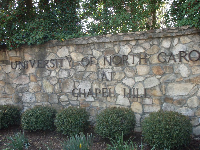 P4020166.JPG - University of North Carolina at Chapel Hill sign at Country Club Rd and South Rd