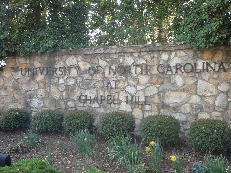 P4020167.JPG - University of North Carolina at Chapel Hill sign at Country Club Rd and South Rd
