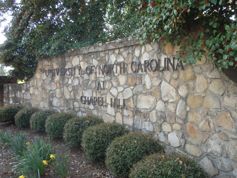 P4020168.JPG - University of North Carolina at Chapel Hill sign at Country Club Rd and South Rd