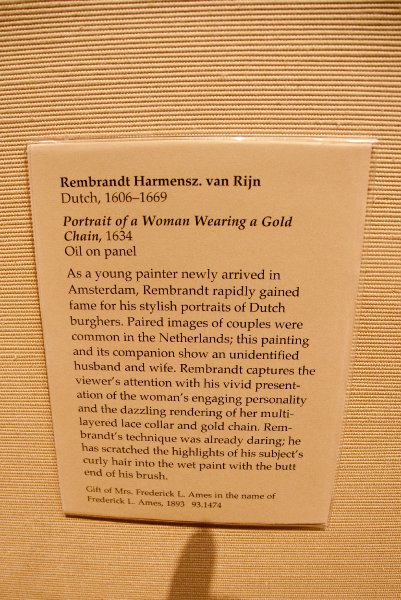 Boston041809-5243.jpg - "Portrait of a Woman Wearing a Gold Chain" by Rembrandt 1634