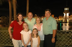DisneyPhotoImage3.jpg - Bill, Laura, and the Cousins with DIsney's Boardwalk in the background