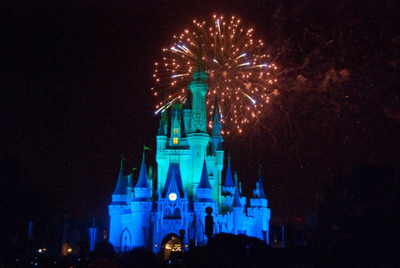 DisneyWorld022709-3450.jpg - Magic Kingdom - "WISHES" Fireworks Show