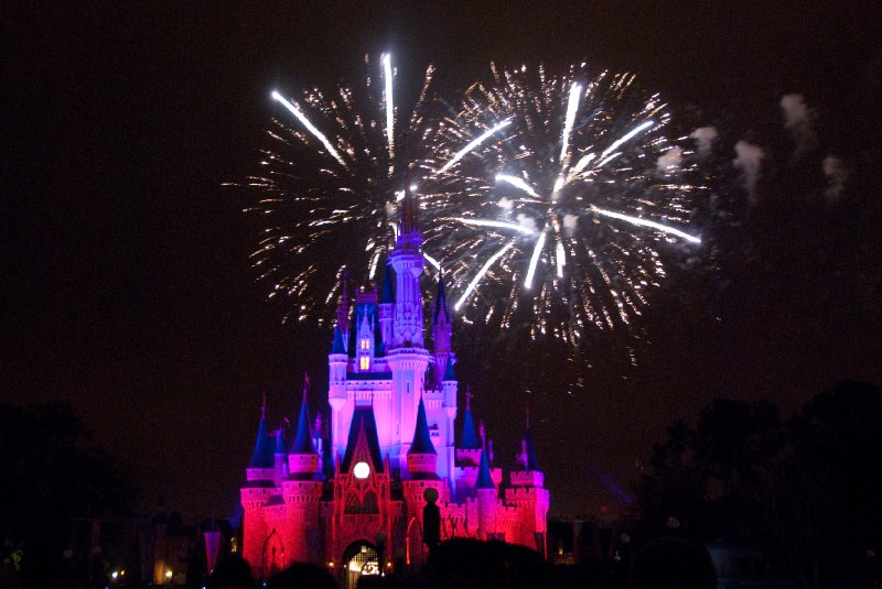 DisneyWorld022709-3452.jpg - Magic Kingdom - "WISHES" Fireworks Show