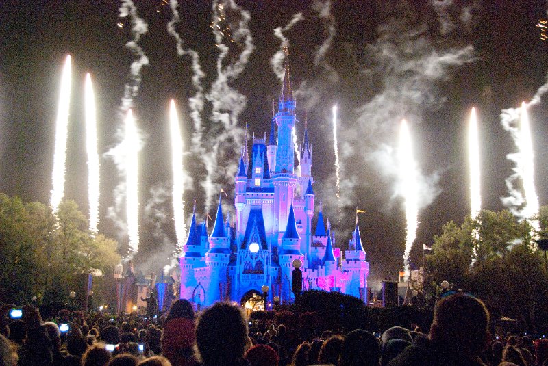 DisneyWorld022709-3459.jpg - Magic Kingdom - "WISHES" Fireworks Show