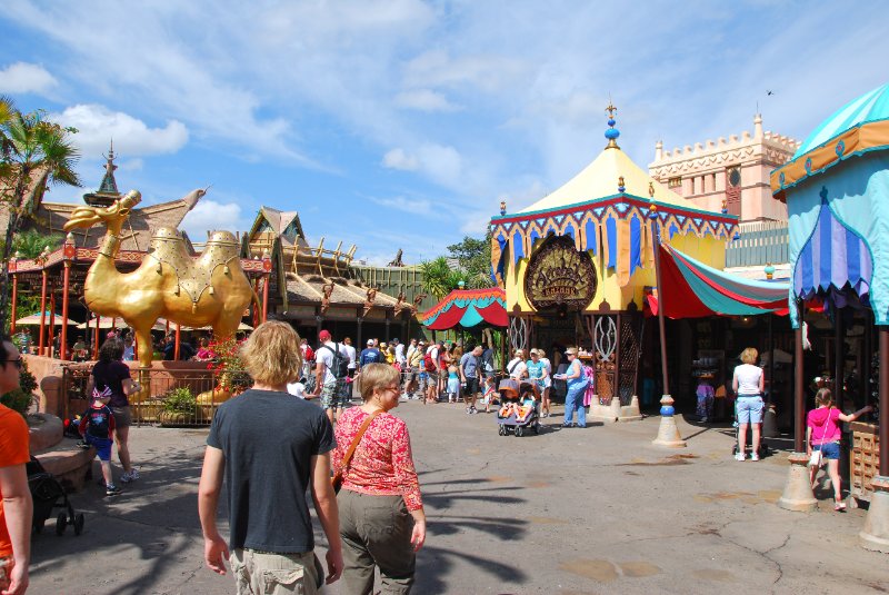 DisneyWorld022709-2909.jpg - Magic Kingdom - Walking to Adventureland, Agrabah Bazaar