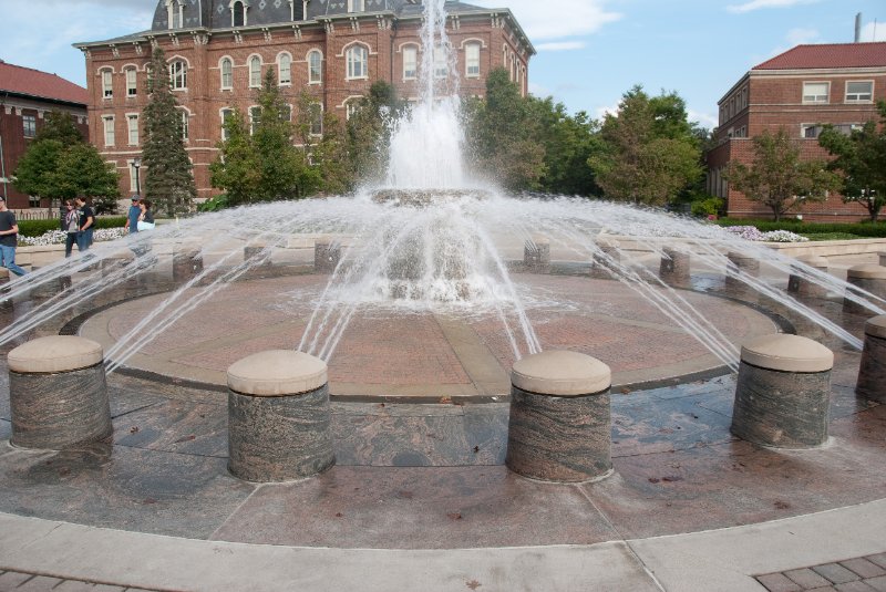 Purdue092609-9542.jpg - Loeb Fountain, University Hall (background)