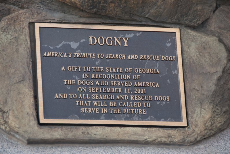 Atlanta082509-8784.jpg - Dogny.  America's Tribute to Search and Rescue Dogs.  A gift to the State of Georgia in recognition of the dogs who served America on Sept 11, 2001 and to all search and rescue doges that will be called to serve in the future.