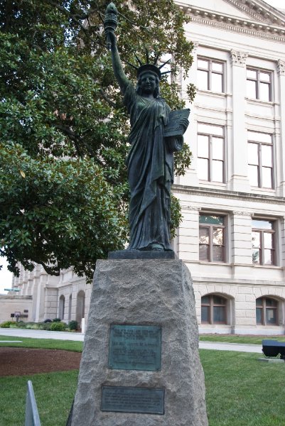 Atlanta082509-8805.jpg - Replica of the Statue of Liberty in front of Georgia State Capitol