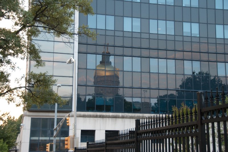 Atlanta082509-8872.jpg - Fulton County Justice Center Tower. Capitol reflection.