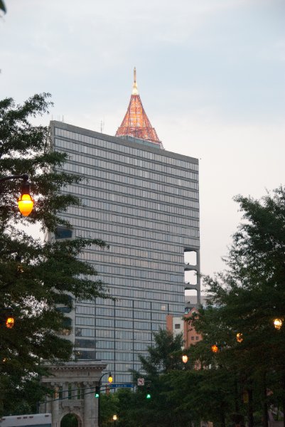 Atlanta082509-8941.jpg - Crawford Long Medical Office Building. Bank of America Plaza (background)