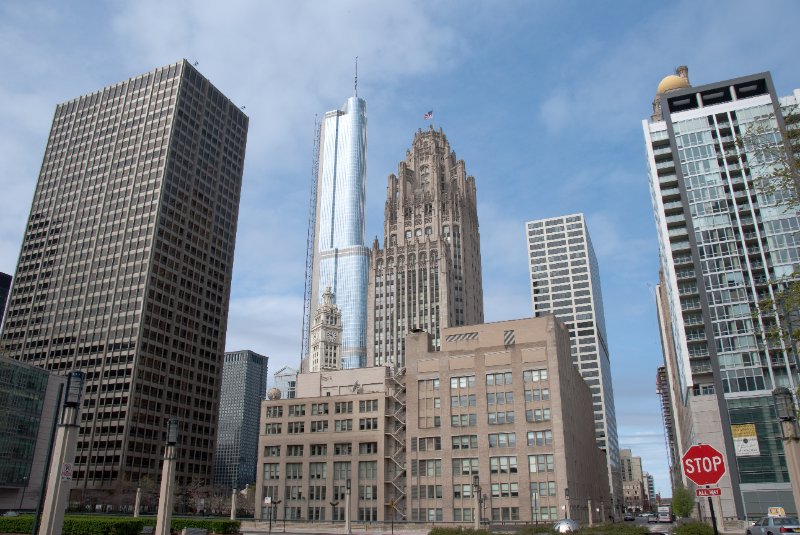 Chicago042809-5733.jpg - Equitable Building, Trump Tower, Tribune Tower