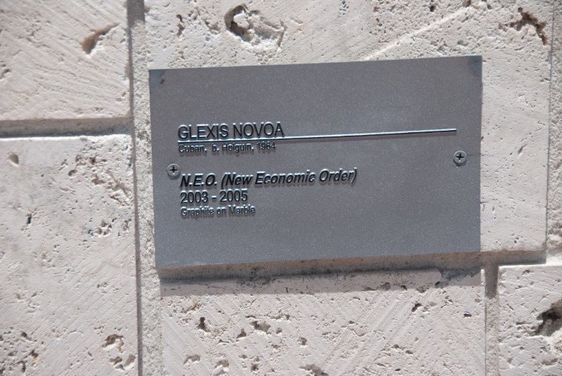 Miami041509-4994.jpg - N. E. O. (New Economic Order), Graphite on Marble by Glexis Novoa