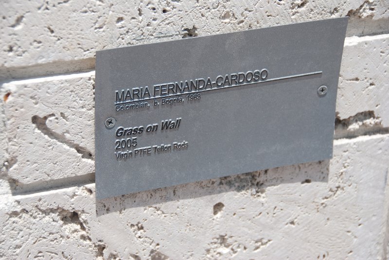 Miami041509-5000.jpg - "Grass on Wall" PTFE Teflon Rods by Maria Fernanda-Cardoso, 1963