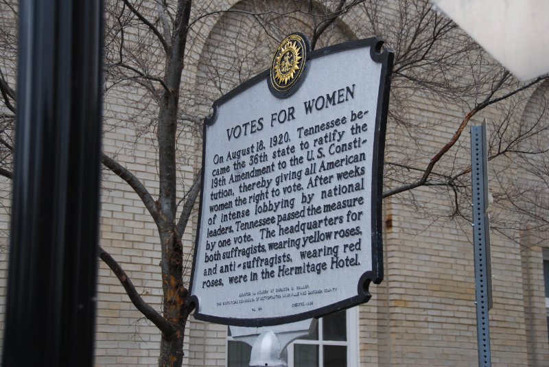 Nashville012809-2512.jpg - Votes for Women, Tennessee 38th state to ratify the 19th Amendment.