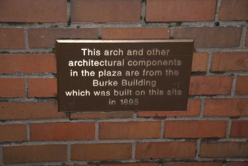 Seattle031509-4019.jpg - Arch remnant from the former Burke Building, 1895