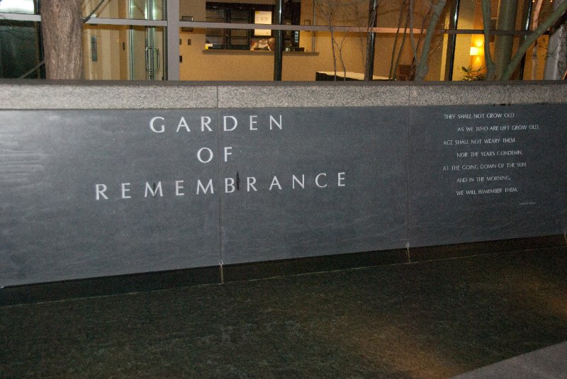 Seattle031509-4042.jpg - Garden of Remembrance, War Memorial infront of Seattle's Benaroya Hall on 2nd Ave