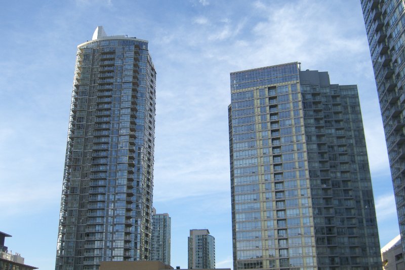 Toronto092409-1994.jpg - View of CityPlace Condo Towers, just West of CN Tower as viewed from Toronto's Gardiner Expressway, driving West